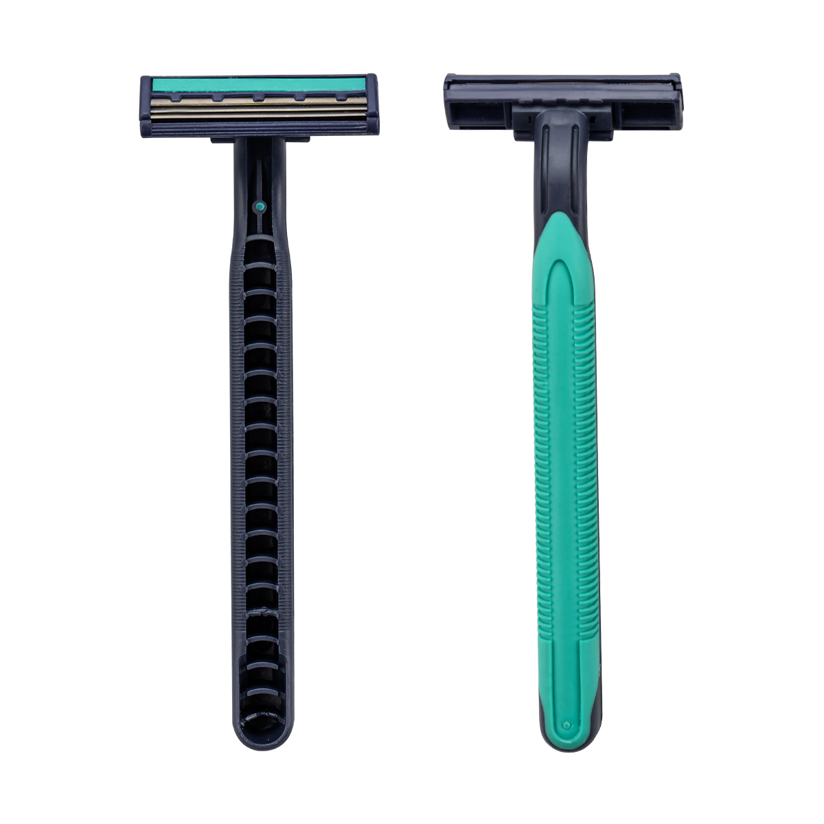 CX-T24 Triple Blades Men Disposable Shaving Razor med plastik og gummihåndtag