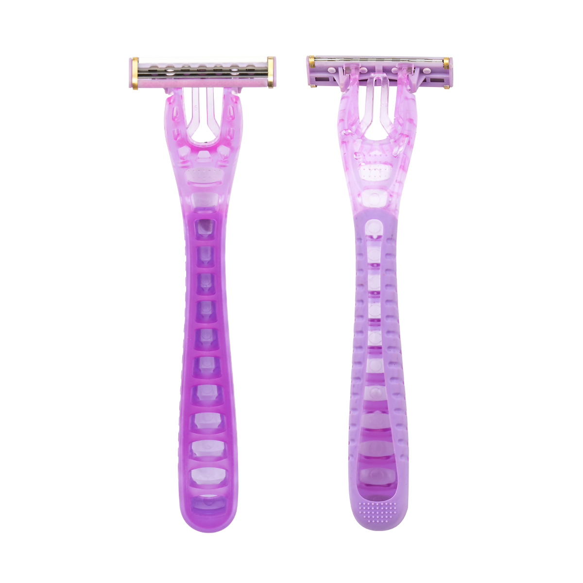 CX-T42-K Gold Edge Triple Blade Women System Razor med udskifteligt barberingshoved